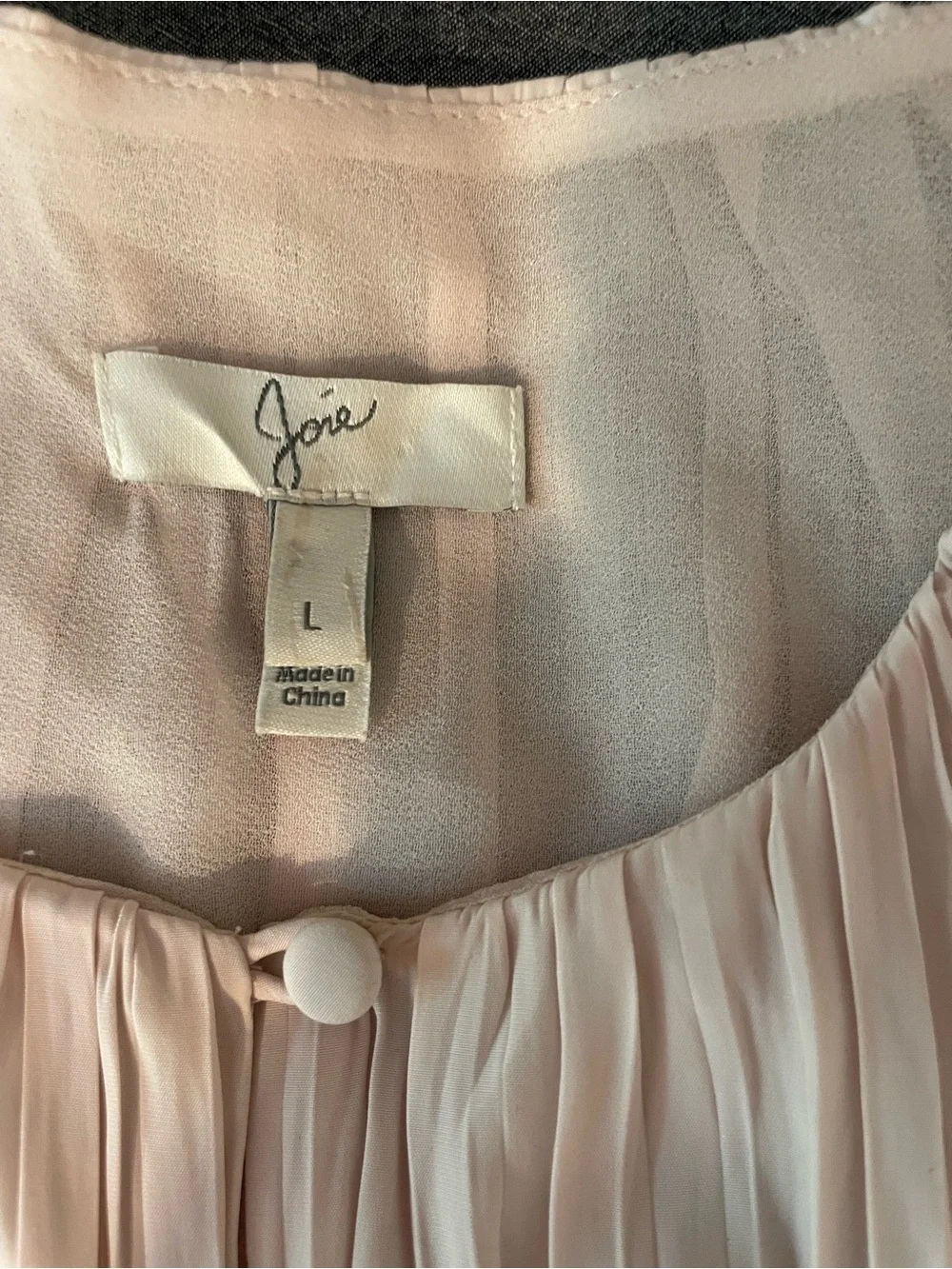 Joie Blush Solid Pleated Smocked Long-Sleeve Midi Dress - Picture 7 of 12